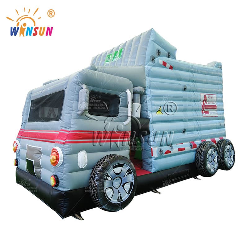 Custom Inflatable Garbage Truck Bounce House
